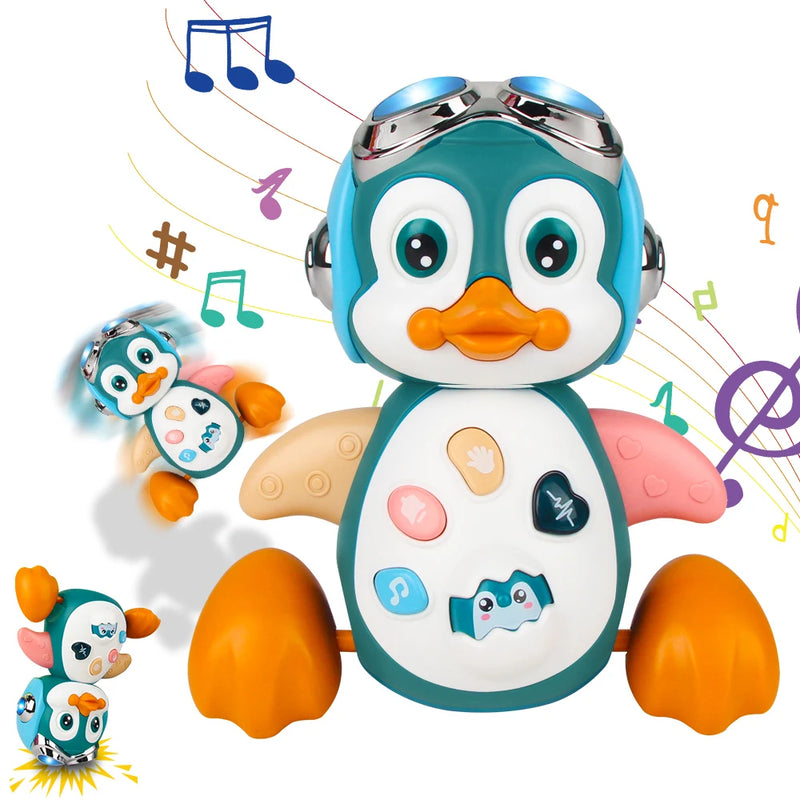 Pinguim Dançante - Brinquedo Musical Interativo para Bebês