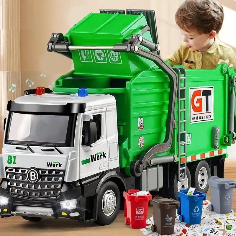 Eco Truck - Caminhão de Lixo de Brinquedo com Luz e Som